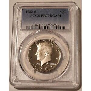 1983 S Kennedy Half Dollar Proof PR70 DCAM PCGS